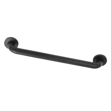 Kingston Brass DR514180 18-Inch Decorative ADA Grab Bar, Matte Black DR514180